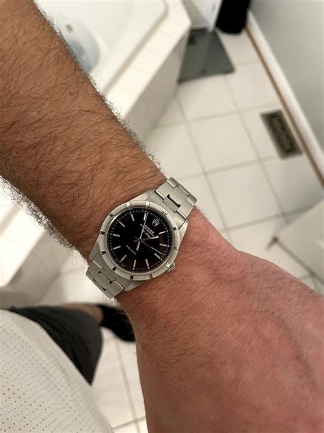 rolex for small wrist|rolex 34mm on wrist.